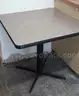 1 Square Pedestal Table