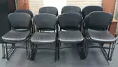 Lot 1 of Black Stackable Chairs