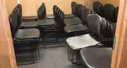 Lot 3 of Black Stackable Chairs