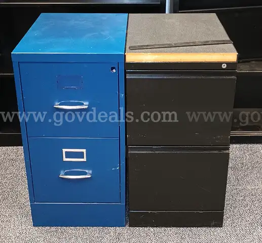 Lot of Short File Cabinets