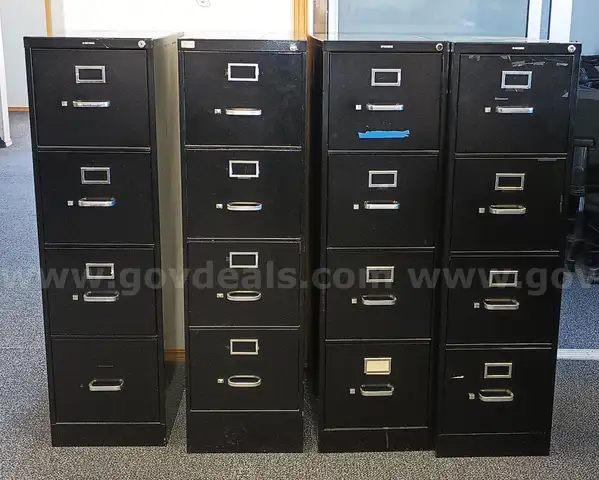 Lot of Vertical File Cabinets