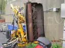 Boom flail mower for Trackless sidewalk tractor.