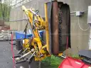 Boom flail mower for Trackless sidewalk tractor.