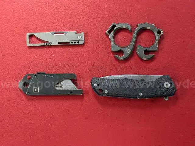 LionSteel TRE M390 Knife-Titanium EDC Bundle/PRE-OWNED/DS17719/95016/TSA