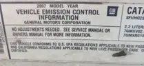 2007 CHEVY MALIBU LS/DS17954/96147/FLEET/KB1590
