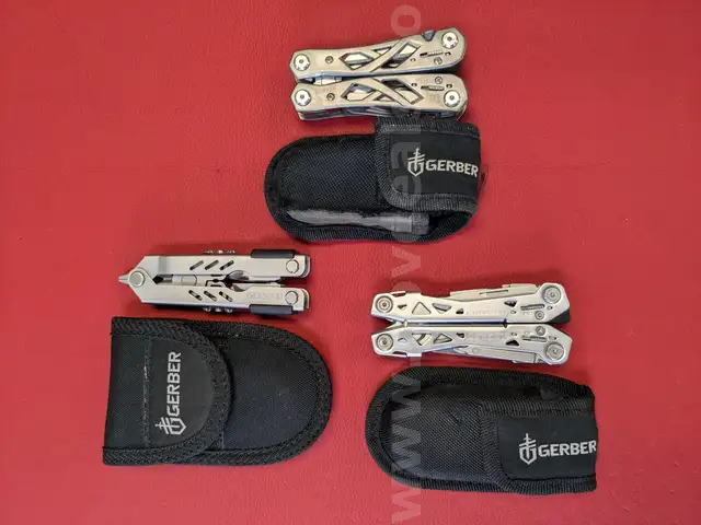 3 Gerber Multi-Tools with Sheaths/PRE-OWNED/DS17963/96205/TSA