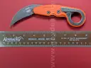 CRKT Provoke Orange Kinematic Morphing Karambit Knife/PRE-OWNED/DS17978/96270/TSA