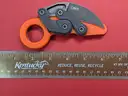 CRKT Provoke Orange Kinematic Morphing Karambit Knife/PRE-OWNED/DS17978/96270/TSA