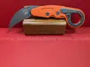 CRKT Provoke Orange Kinematic Morphing Karambit Knife/PRE-OWNED/DS17978/96270/TSA
