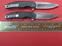 2 Crescent 5CR15MOV Knives/PRE-OWNED/DS18022/96557/TSA