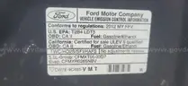 2012 FORD F-150 4X4 4-DR/DS18016/96582/KSP/SP9366