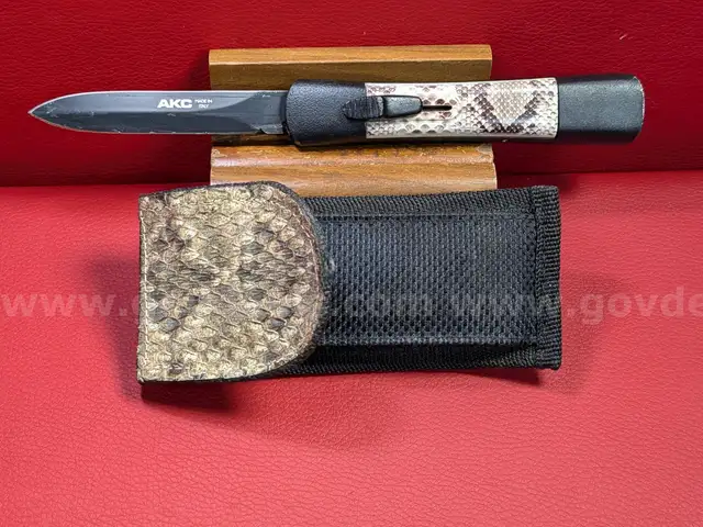 AKC Concord Snake OTF Knife with Sheath/PRE-OWNED/DS18042/96654/TSA