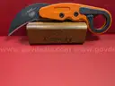 CRKT Provoke Orange Kinematic Morphing Karambit Knife/PRE-OWNED/DS18042/96653/TSA