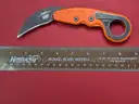 CRKT Provoke Orange Kinematic Morphing Karambit Knife/PRE-OWNED/DS18042/96653/TSA