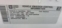 2014 CHEVY MALIBU LS/DS18043/96678/FLEET/KB3187