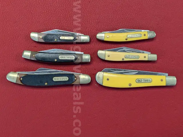 6 Schrade Old Timer Knives/PRE-OWNED/DS18055/96733/TSA