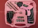 Stalwart Pink Cordless Drill with Case/PRE-OWNED/DS18101/96953/TSA
