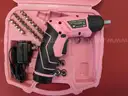 Stalwart Pink Cordless Drill with Case/PRE-OWNED/DS18101/96953/TSA