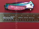 Iridescent Folding Knife/PRE-OWNED/DS18108/96994/TSA
