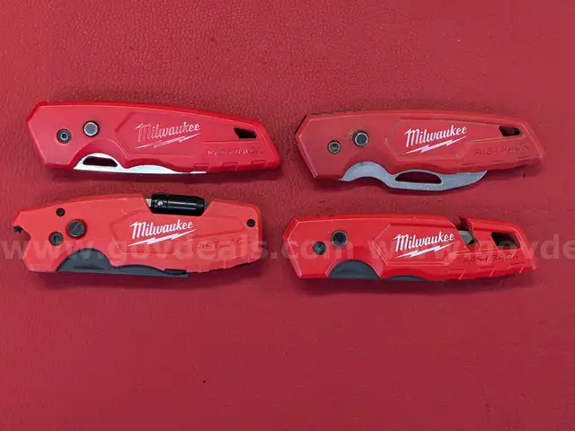 4 Milwaukee Fastback Utility Knives/PRE-OWNED/DS18111/97028/TSA
