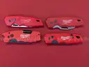 4 Milwaukee Fastback Utility Knives/PRE-OWNED/DS18111/97028/TSA