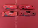 4 Milwaukee Fastback Utility Knives/PRE-OWNED/DS18115/97040/TSA