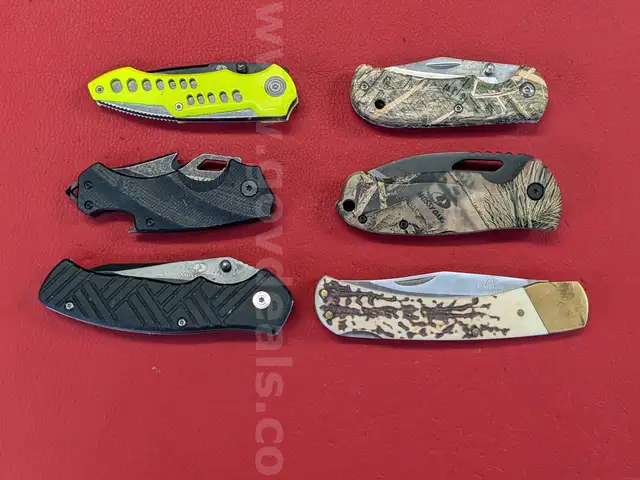 6 Mossy Oak Knives/PRE-OWNED/DS18118/97054/TSA