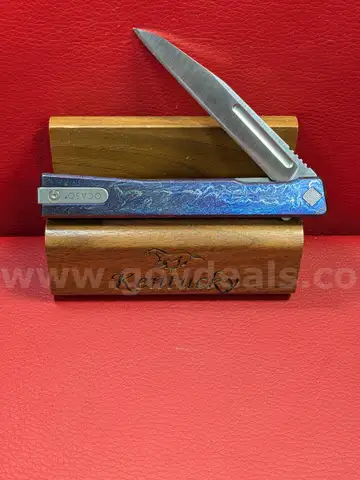 Ocaso Solstice Lightning Strike Titanium S35VN Knife/PRE-OWNED/DS18125/97079/TSA
