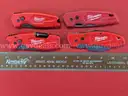 4 Milwaukee Fastback Utility Knives/PRE-OWNED/DS18127/97089/TSA