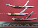 6 Schrade Uncle Henry Knives/PRE-OWNED/DS18132/97104/TSA