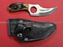 White Knuckler Fixed Blade Knife with Sheath/PRE-OWNED/DS18133/97118/TSA
