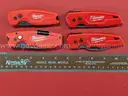 4 Milwaukee Fastback Utility Knives/PRE-OWNED/DS18135/97121/TSA