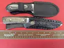 6 Fixed Blade Knives with Sheaths/PRE-OWNED/DS18145/97197/TSA