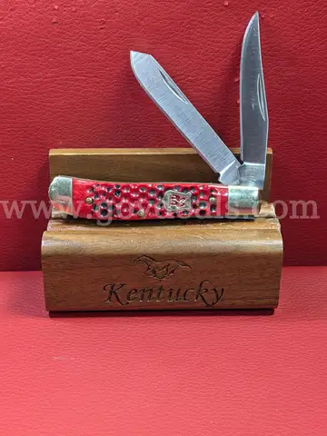 Kissing Crane KC5106 Red Trapper Knife/PRE-OWNED/DS18203/97474/TSA