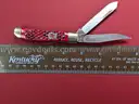 Kissing Crane KC5106 Red Trapper Knife/PRE-OWNED/DS18203/97474/TSA