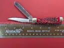 Kissing Crane KC5106 Red Trapper Knife/PRE-OWNED/DS18203/97474/TSA