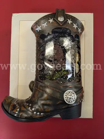 LED Boot Glitter Horse Globe/PRE-OWNED/DS18207/97488/TSA