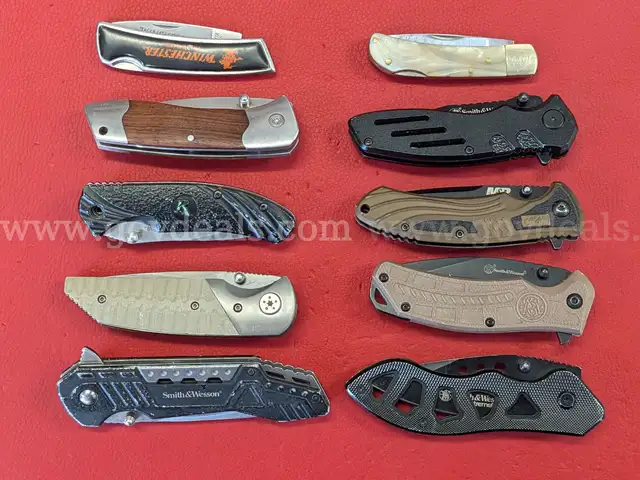 10 Smith & Wesson-Gun Maker Knives/PRE-OWNED/DS18209/97504/TSA