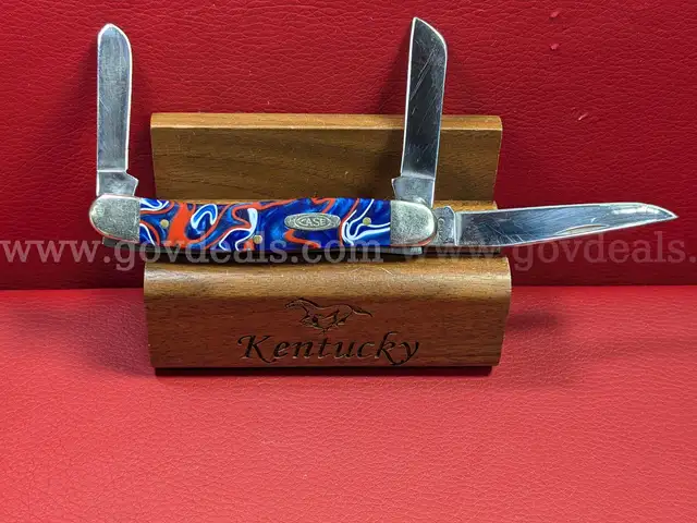 Case XX 10318 Patriotic Kirinite Medium Stockman Knife/PRE-OWNED/DS18226/97580/TSA