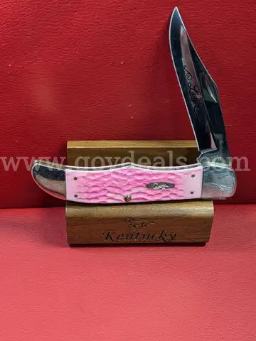 Case XX 6165 Lady Case Bubba Gum Pink Folding Hunter Knife/PRE-OWNED/DS18257/97765/TSA