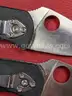 4 Spyderco 8Cr13MoV Knives/PRE-OWNED/DS18262/97797/TSA