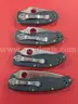 4 Spyderco 8Cr13MoV Knives/PRE-OWNED/DS18262/97797/TSA