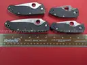 4 Spyderco 8Cr13MoV Knives/PRE-OWNED/DS18262/97797/TSA