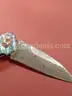 Zingbee G10 Damascus Steel Blade Folding Knife with Abalone Shell Handle/PRE-OWNED/DS18306/97901/TSA