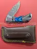 Damascus Style Knife with Sheath/PRE-OWNED/DS18323/97982/TSA