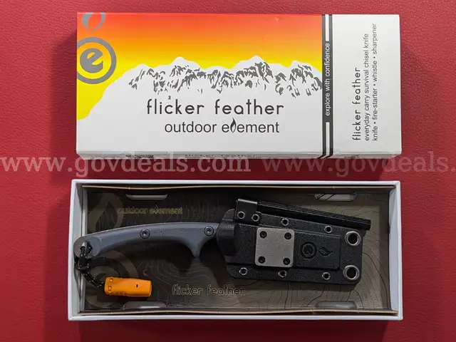 Flicker Feather Survival EDC VG10 Chisel Blade/PRE-OWNED/DS18323/97979/TSA