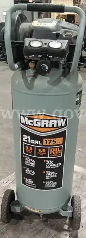 McGraw 21 Gallon 175 PSI Oil-Free Air Compressor/PRE-OWNED/DS18328/98012/DSP