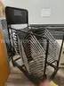 lot of 21 chairs with storage cart