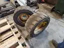 Lot of 10 Used Skid Loader Rims and Tires