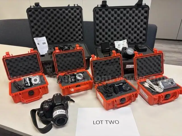 Lot 2 Cameras and Pelican Cases as Pictured